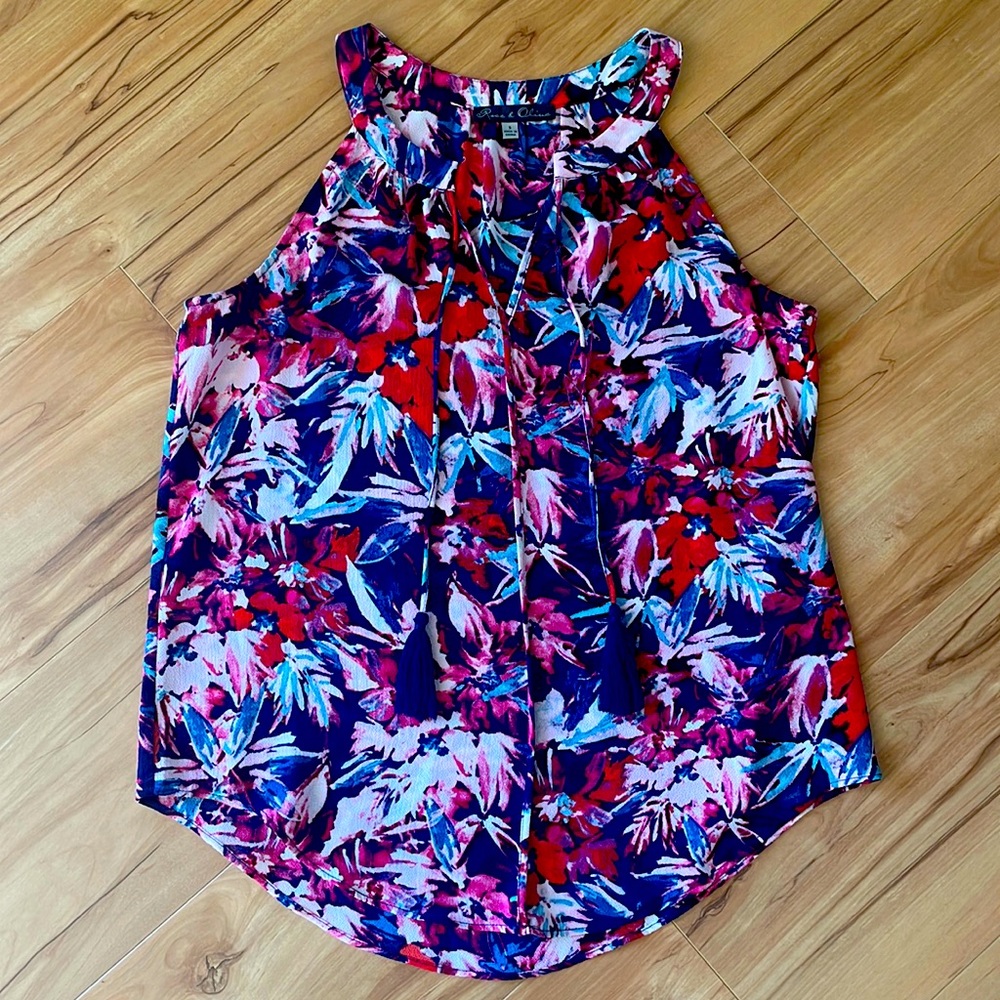 Summer Tassel Tie V-Neck Tank Top from Rose & Olive
